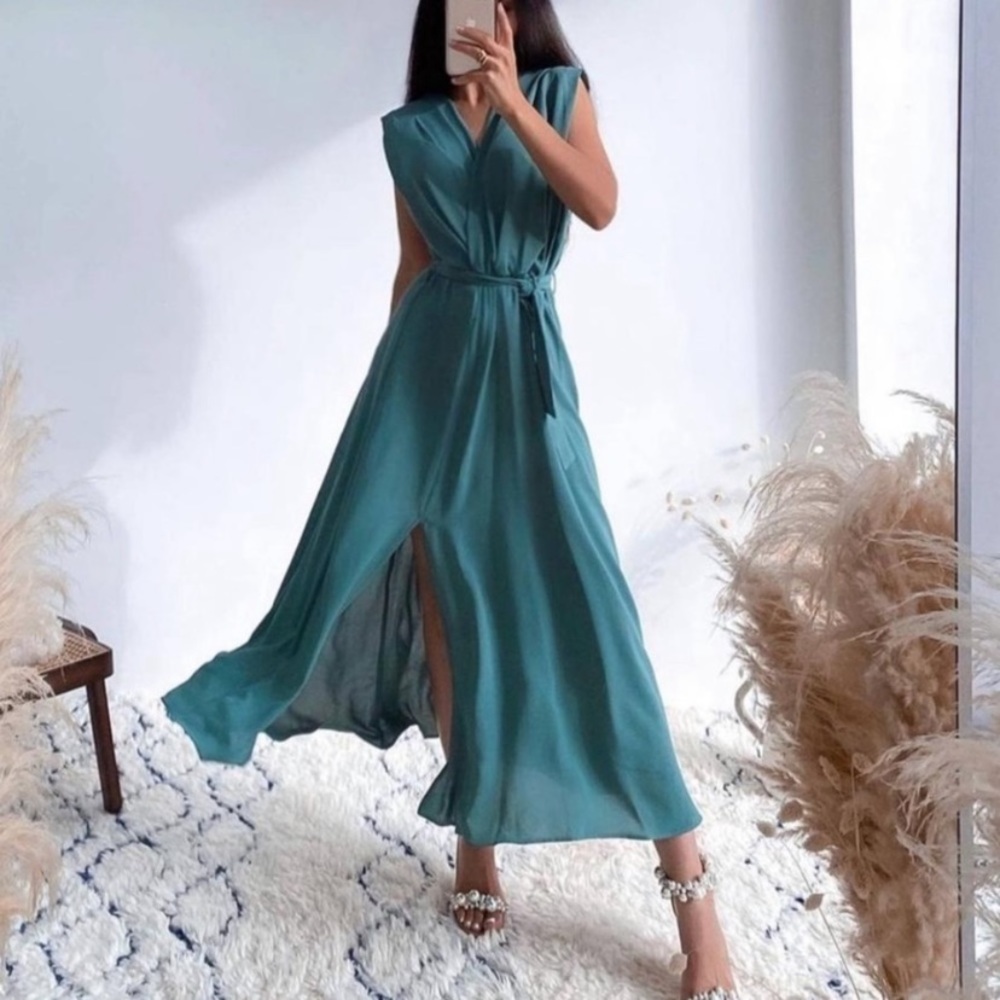 Belted wrap dress